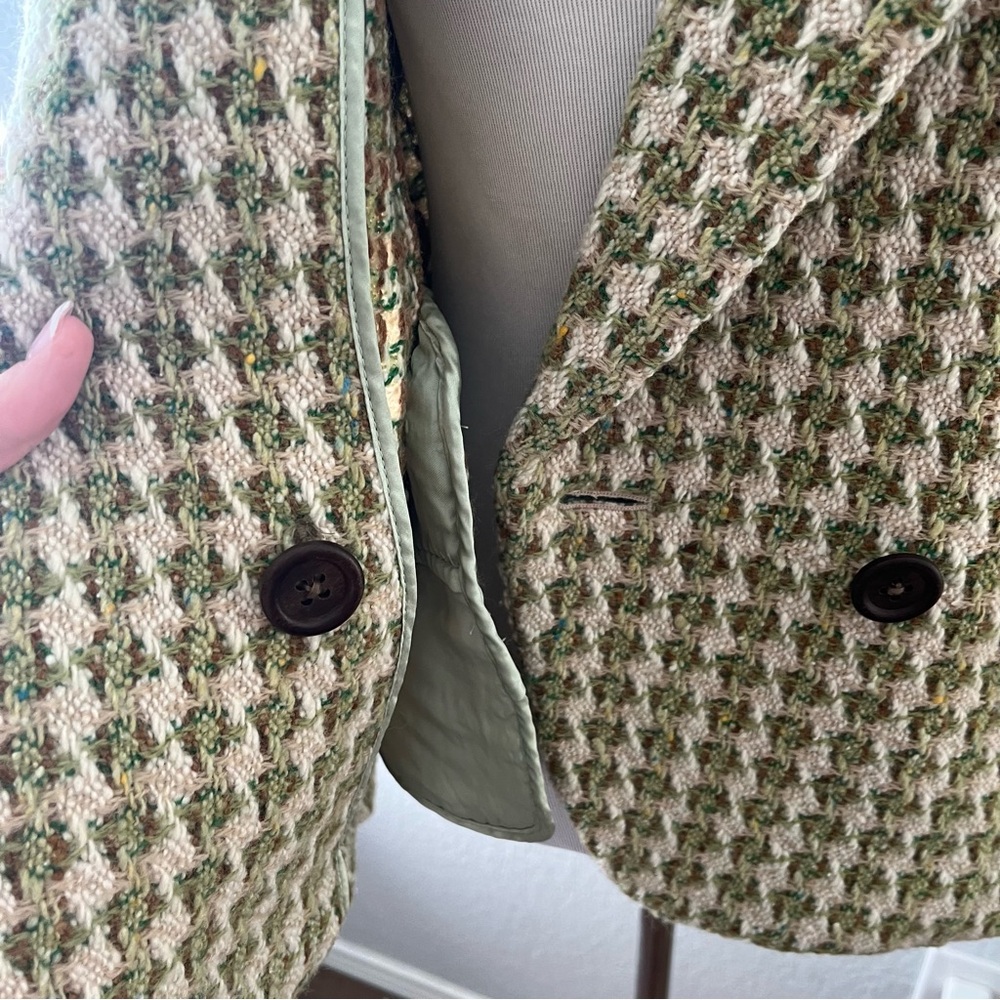 Banana Republic Tweed Wool Blend Blazer Size Small - Picture 10 of 13